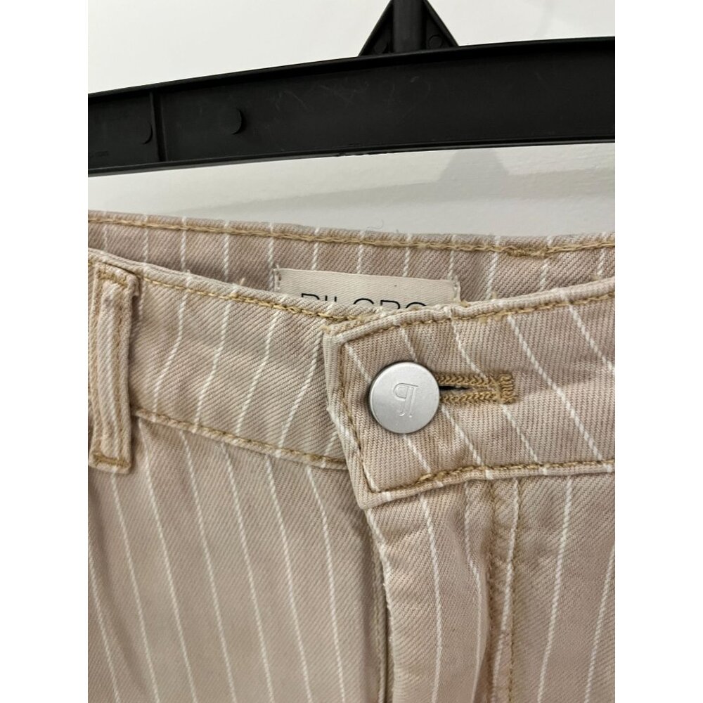 Anthropologie The Kayden Pilcro Carpenter Barrel Pants Stripe Women's Size 28 - Picture 4 of 15